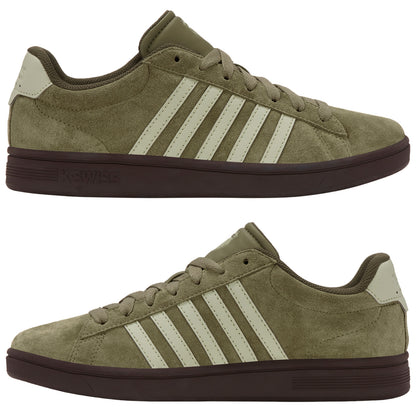K-Swiss Mens Court Tiebreak II Suede Trainers