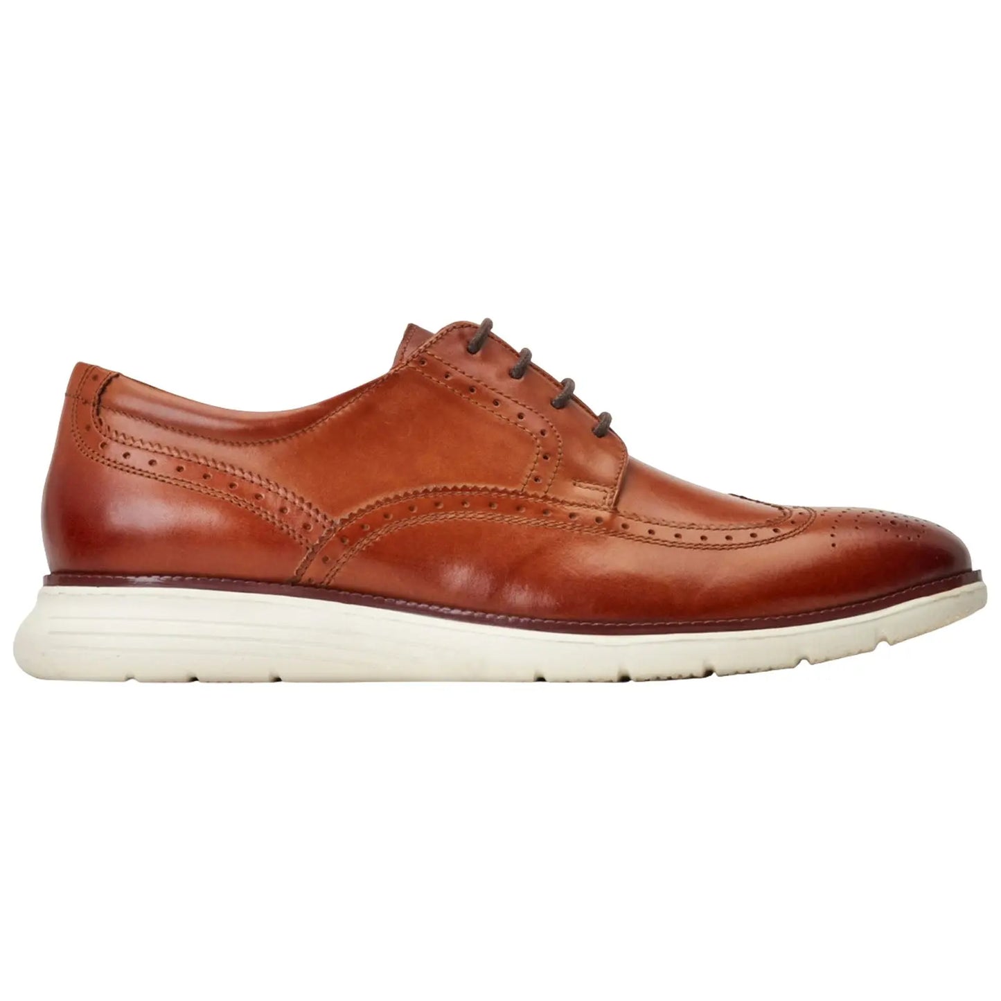 Base London Mens Flight Softy Brogue Shoes