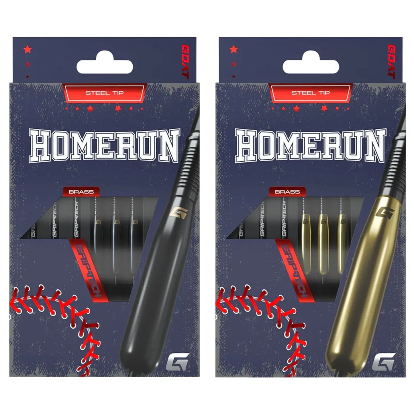 GOAT Homerun Steel Tip Brass Darts Set