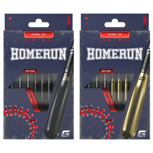 GOAT Homerun Steel Tip Brass Darts Set