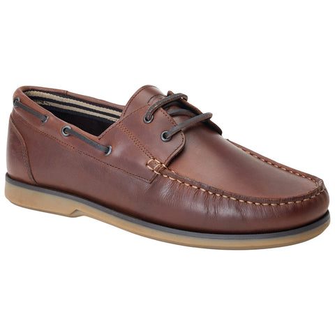 Base London Mens Stern Boat Shoes