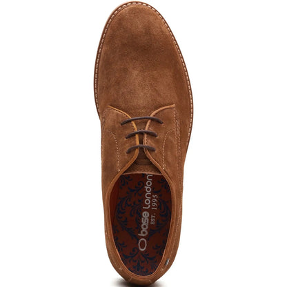 Base London Mens Strand Suede Derby Shoes