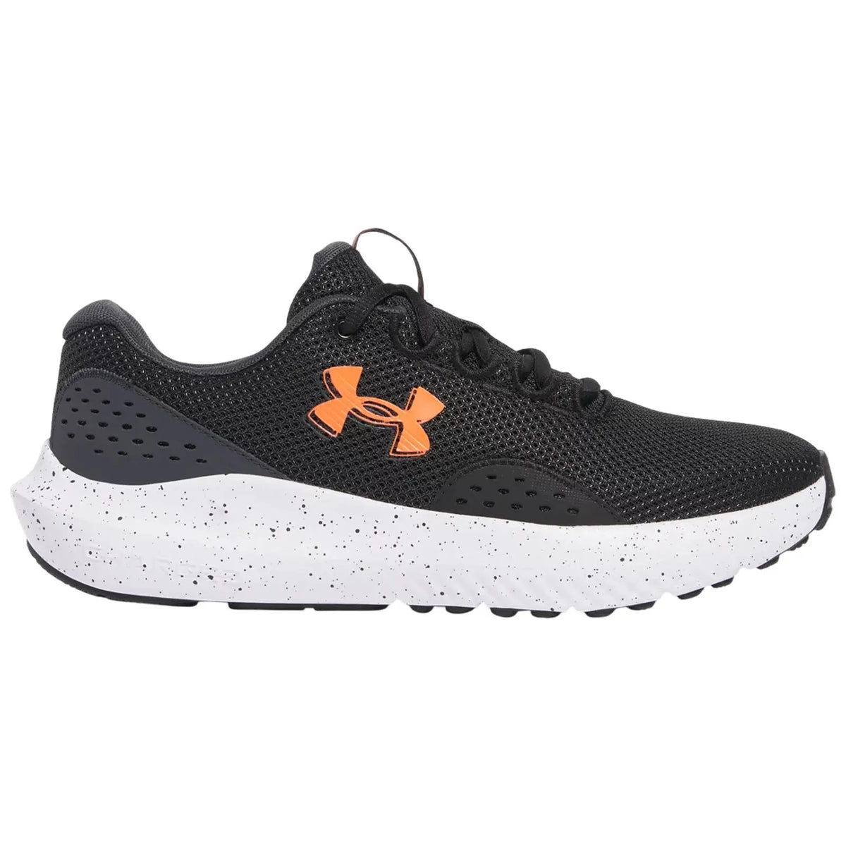 Under Armour Mens Charged Surge 4 Trainers - 7.5 UK / Black / Grey / Red