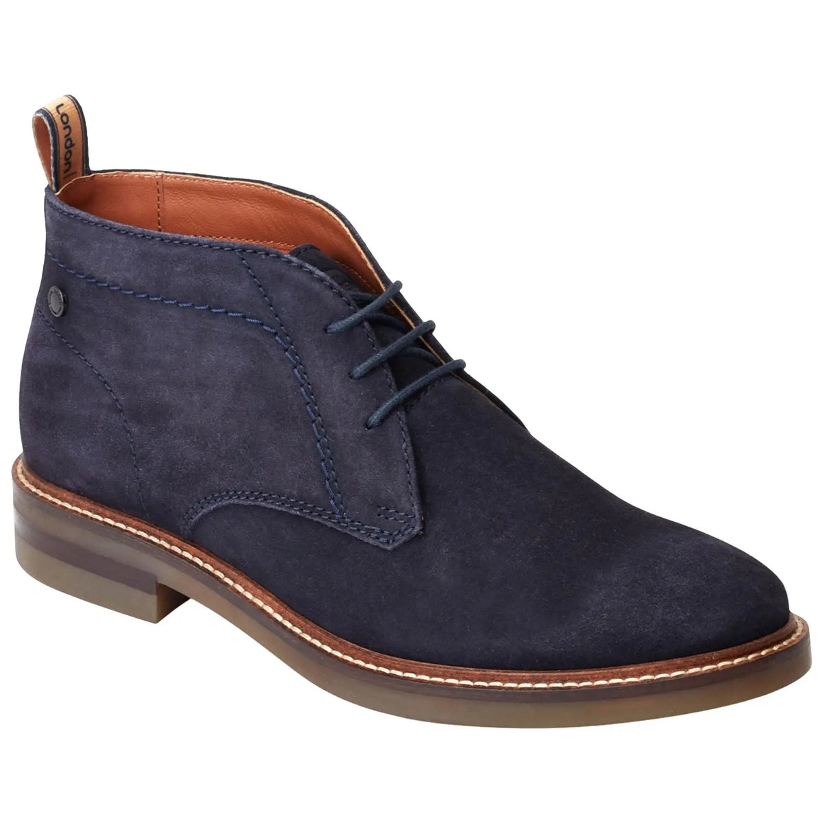 Base London Mens Knebworth Suede Chukka Boots