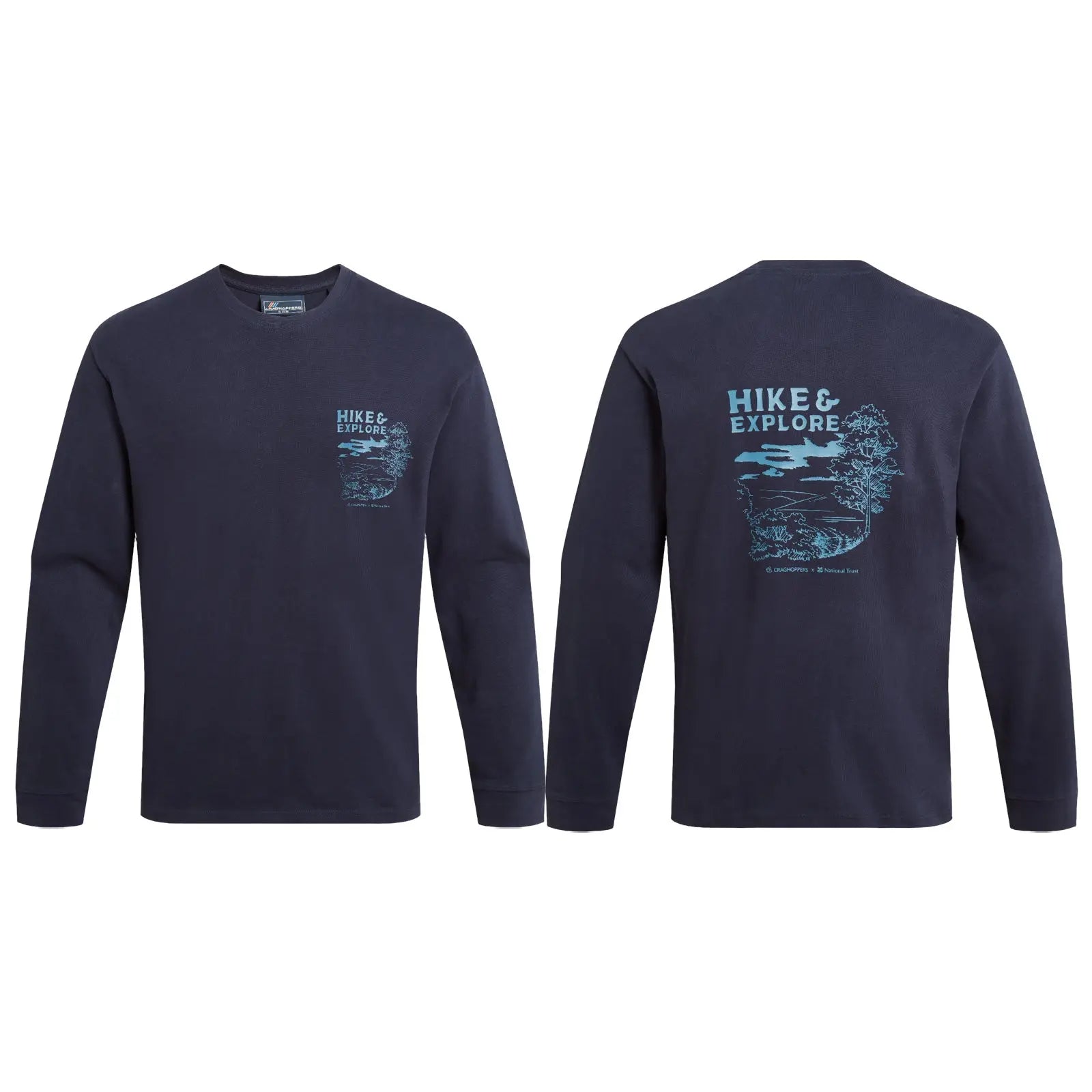 Craghoppers Mens Limestone Long Sleeve T-Shirt - Medium