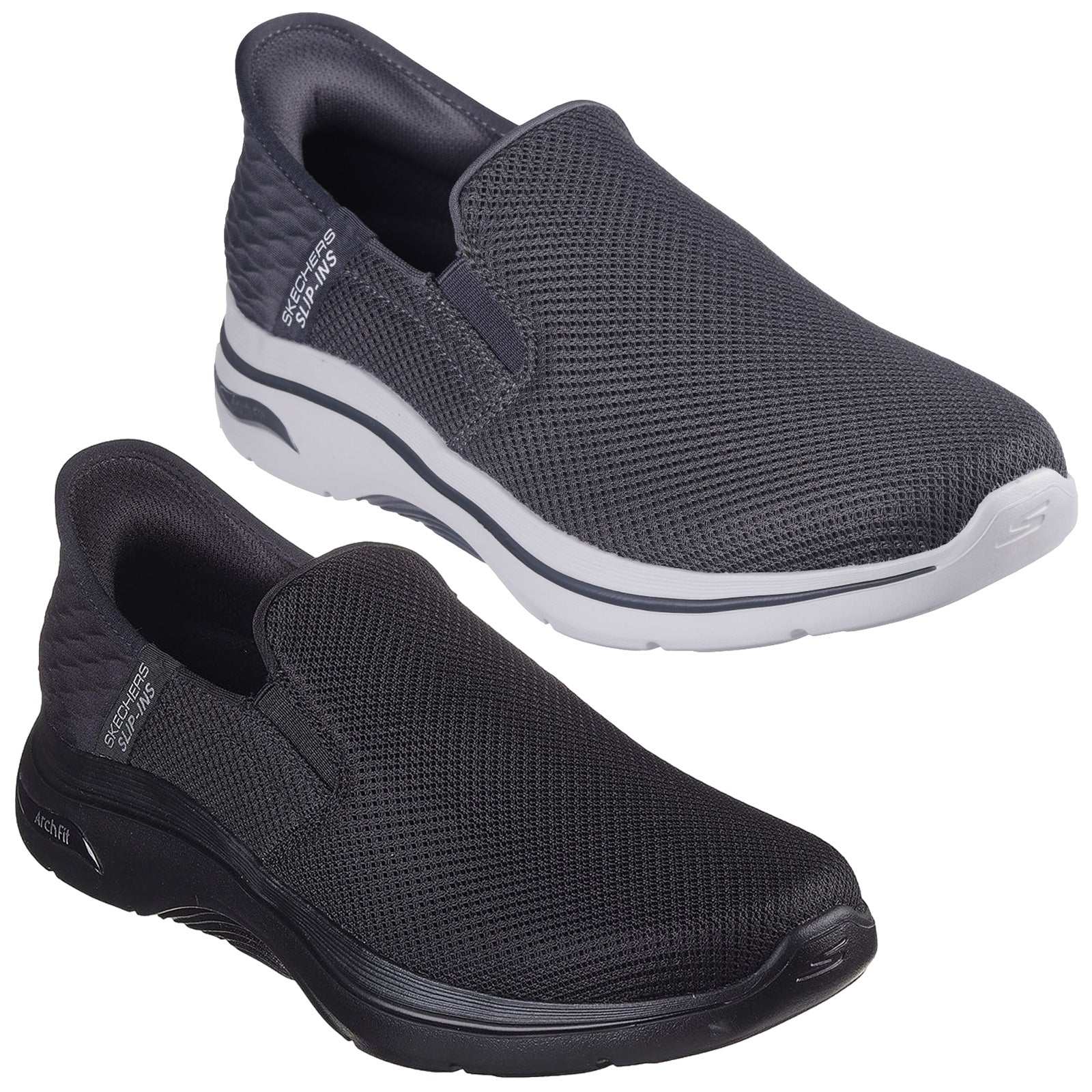 Skechers Mens GO WALK Arch Fit 2.0 Hands Free 2 Slip-Ins Trainers