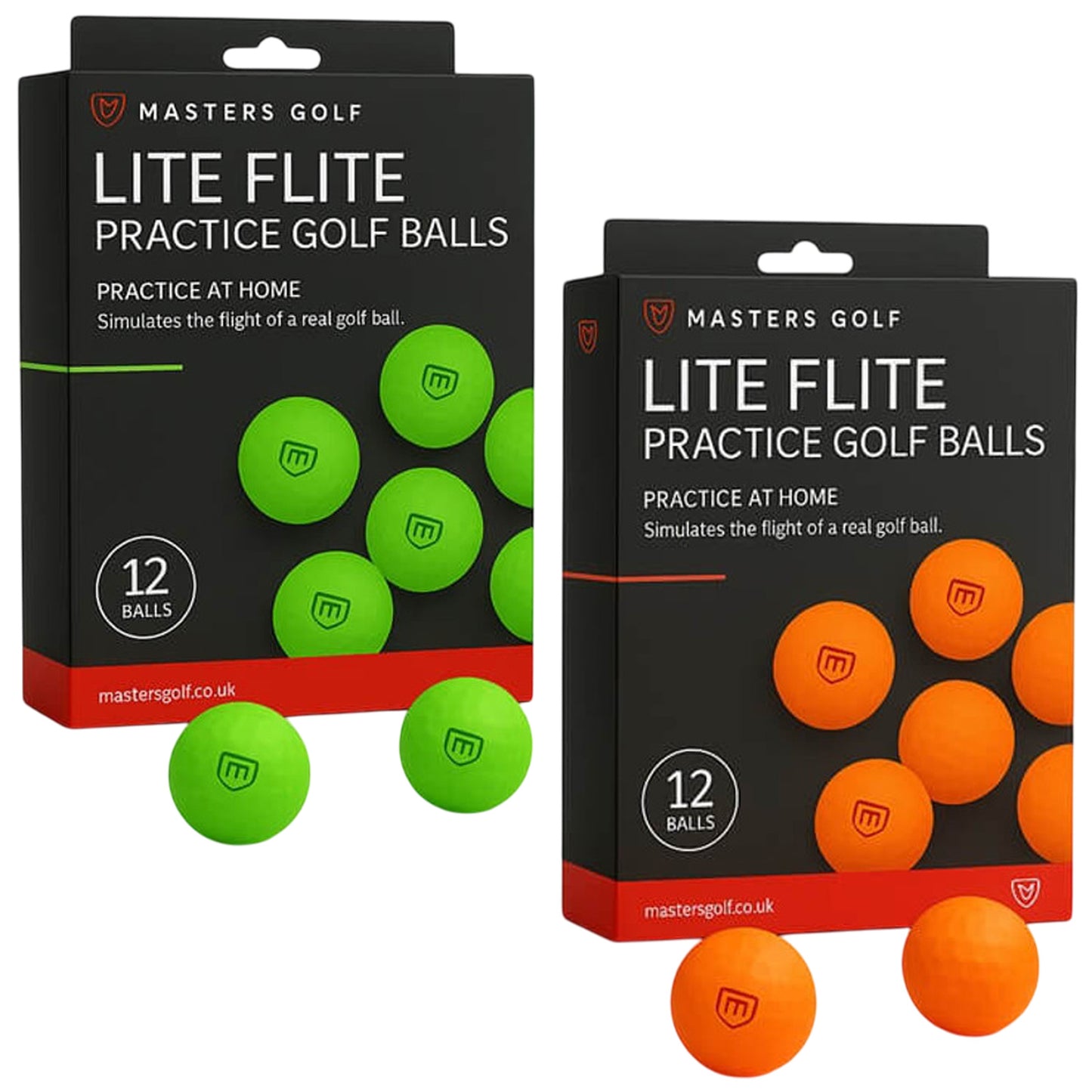 Masters Lite Flite Foam Golf Balls 12 Pack