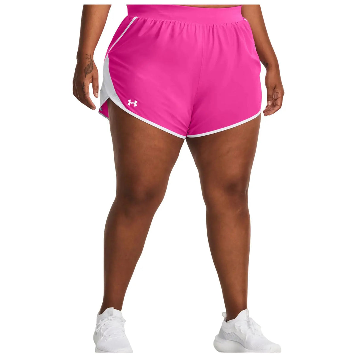Under Armour Ladies Plus Size Fly-By 2.0 Shorts - 2X / Pink