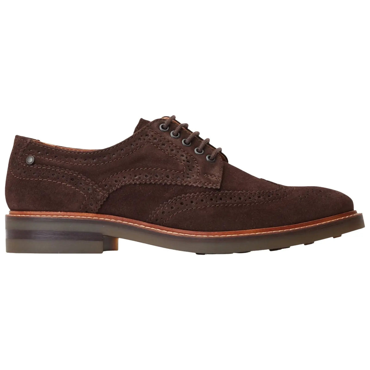 Base London Mens Hatfield Suede Brogue Shoes