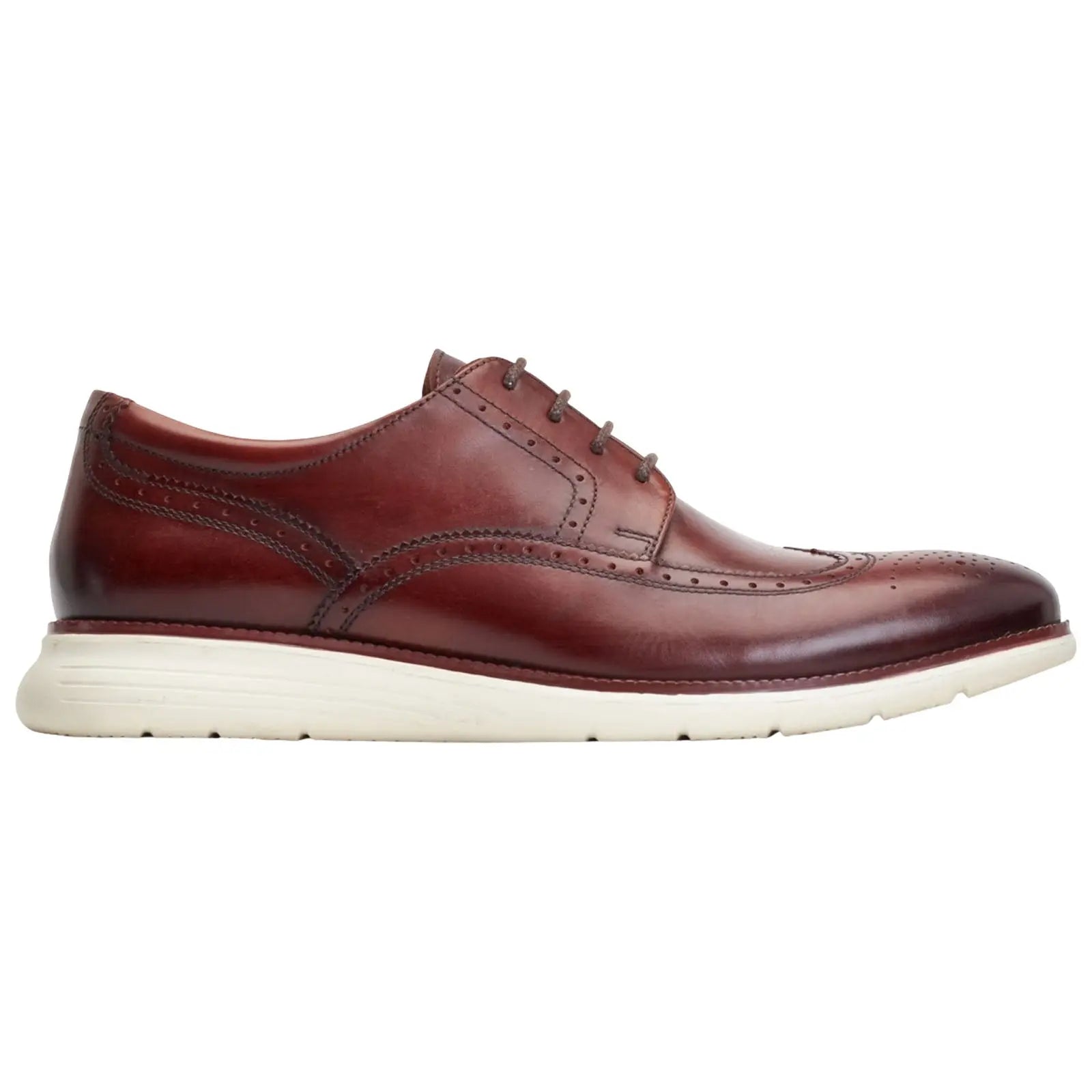Base London Mens Flight Softy Brogue Shoes