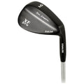 A golf wedge with a black finish displays the markings Ben Sayers XF pro 58/12 and STAINLESS indicating its model and specifications positioned upright against a plain white background.