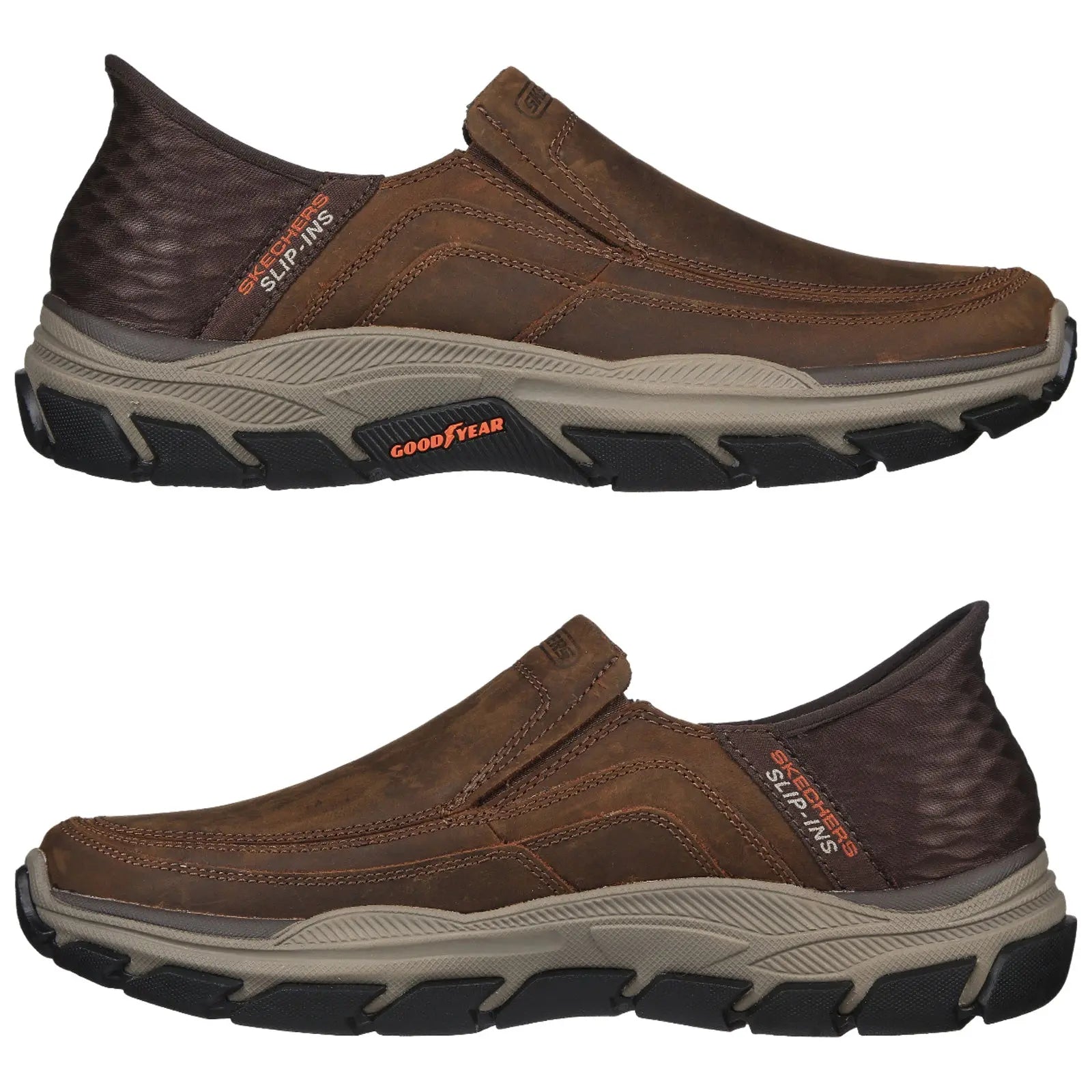 Skechers Mens Slip-ins Respected Elgin Leather Shoes