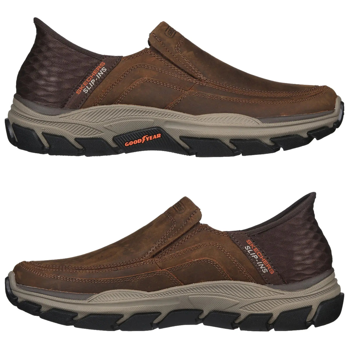 Skechers Mens Slip-ins Respected Elgin Leather Shoes