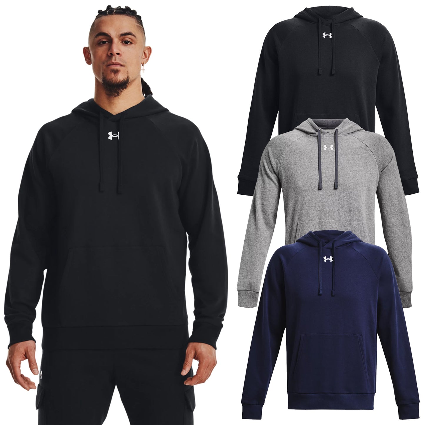 Under Armour Mens Rival Fleece Hoodie 1379757