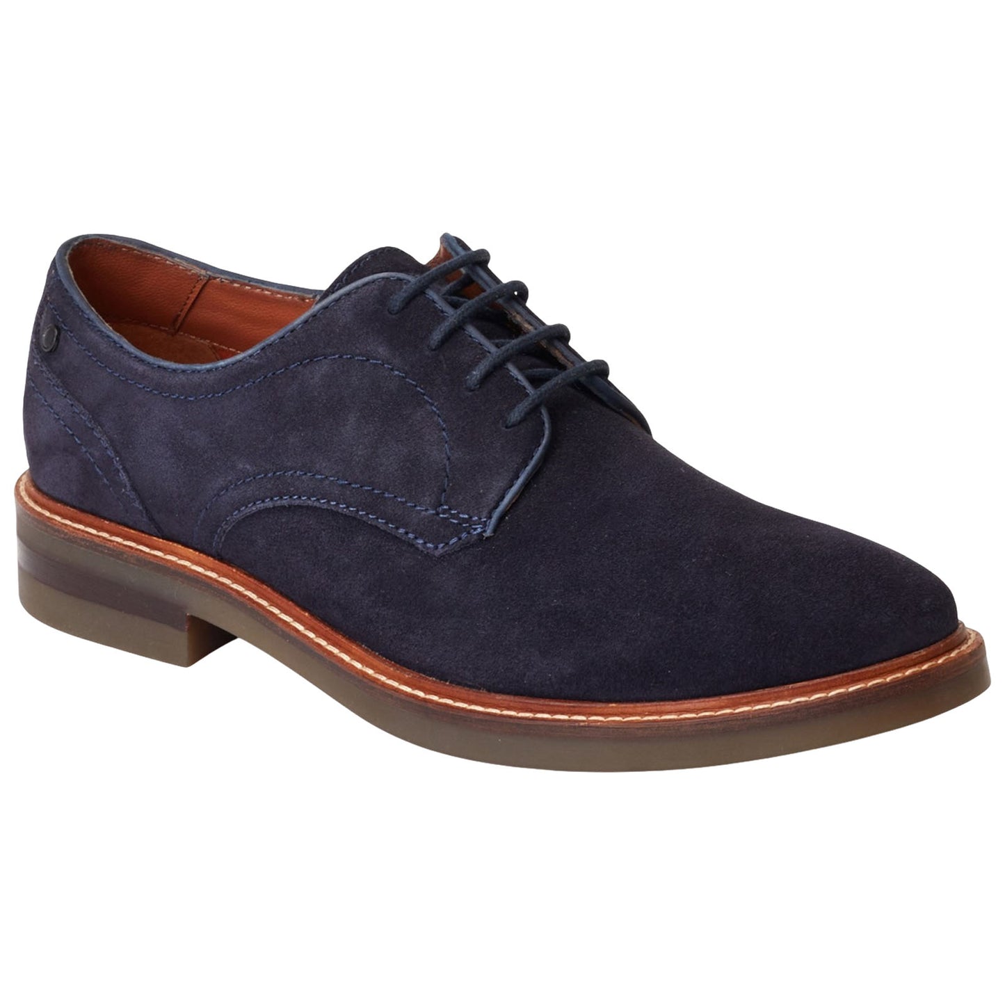 Base London Mens Mawley Suede Derby Shoes