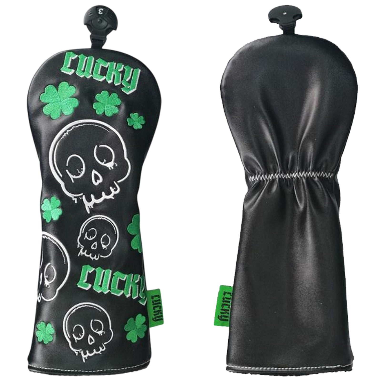 Legend Lucky Skull Headcovers - Black