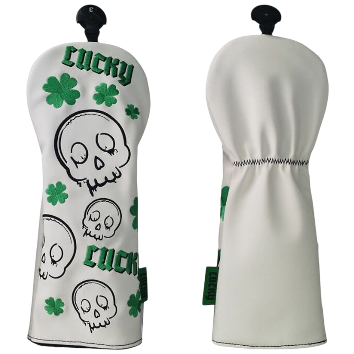 Legend Lucky Skull Headcovers - White