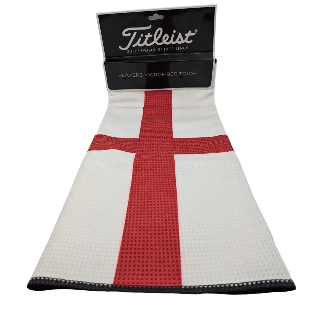 Titleist England National Flag Waffle Golf Bag Towel With Loop Microfibre - England