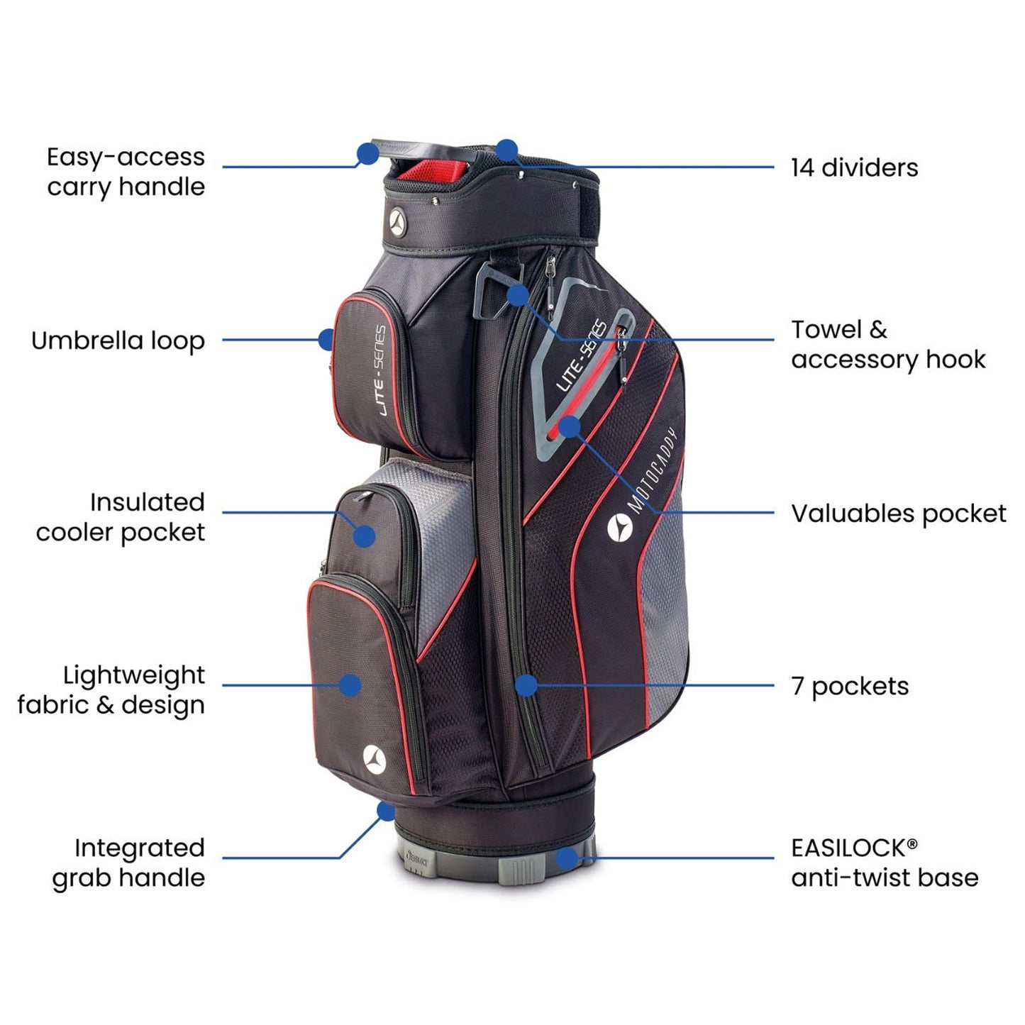2026 Motocaddy LITE Series Golf Cart Bag