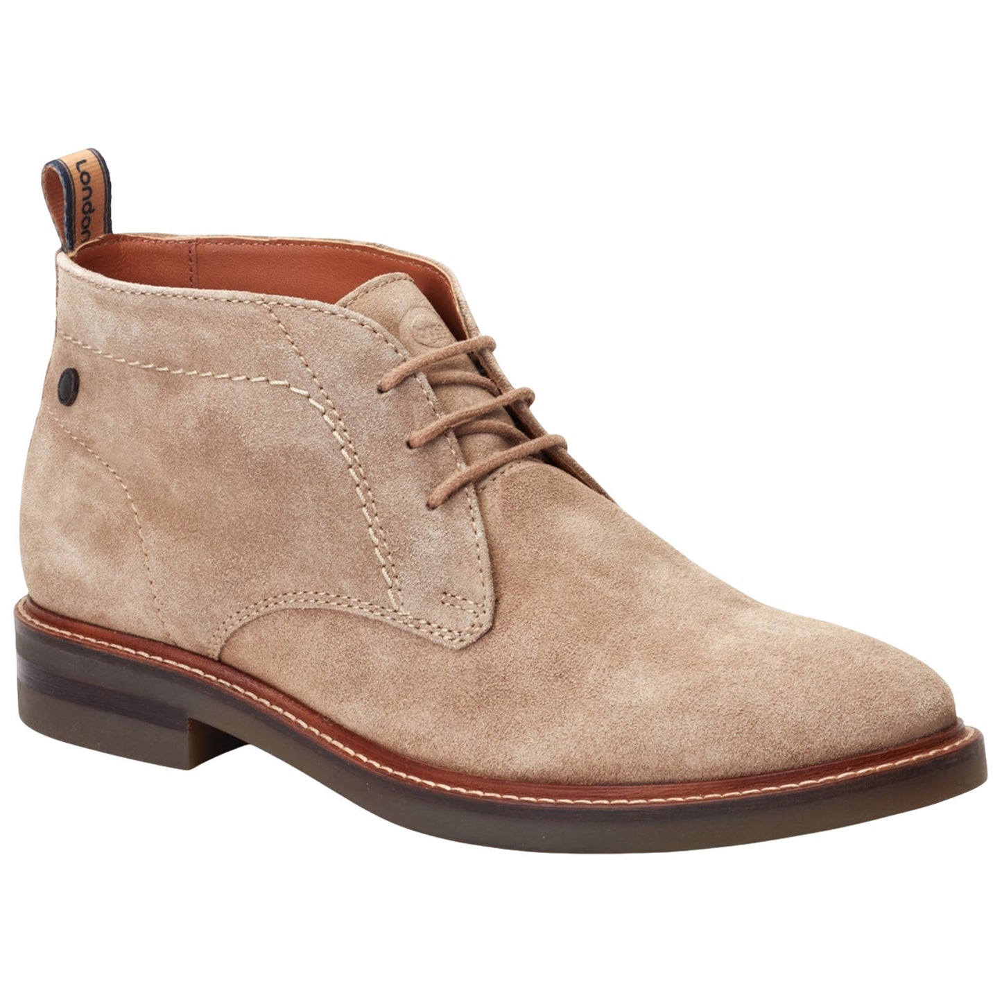 Base London Mens Knebworth Suede Chukka Boots