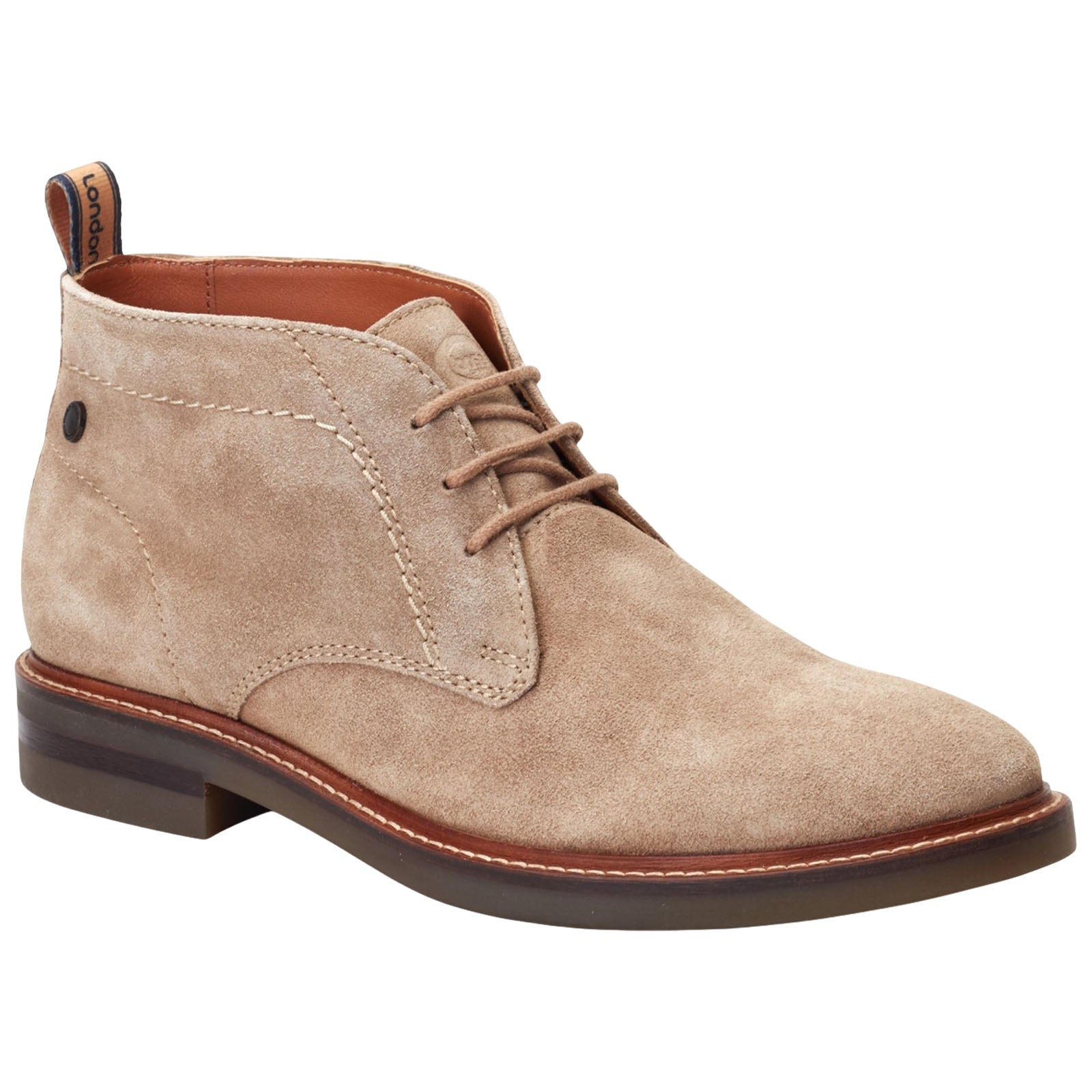 Base London Mens Knebworth Suede Chukka Boots