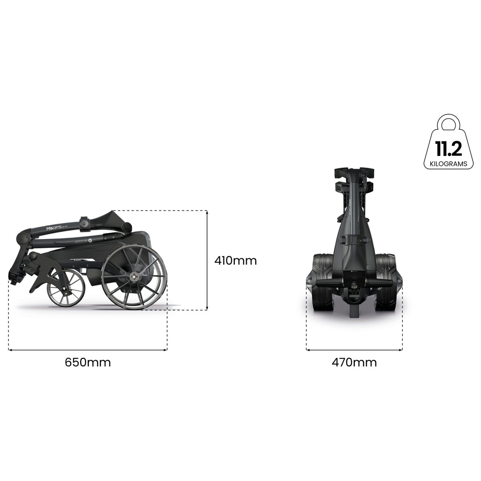 2026 Motocaddy M5 GPS DHC Electric Golf Trolley Cart