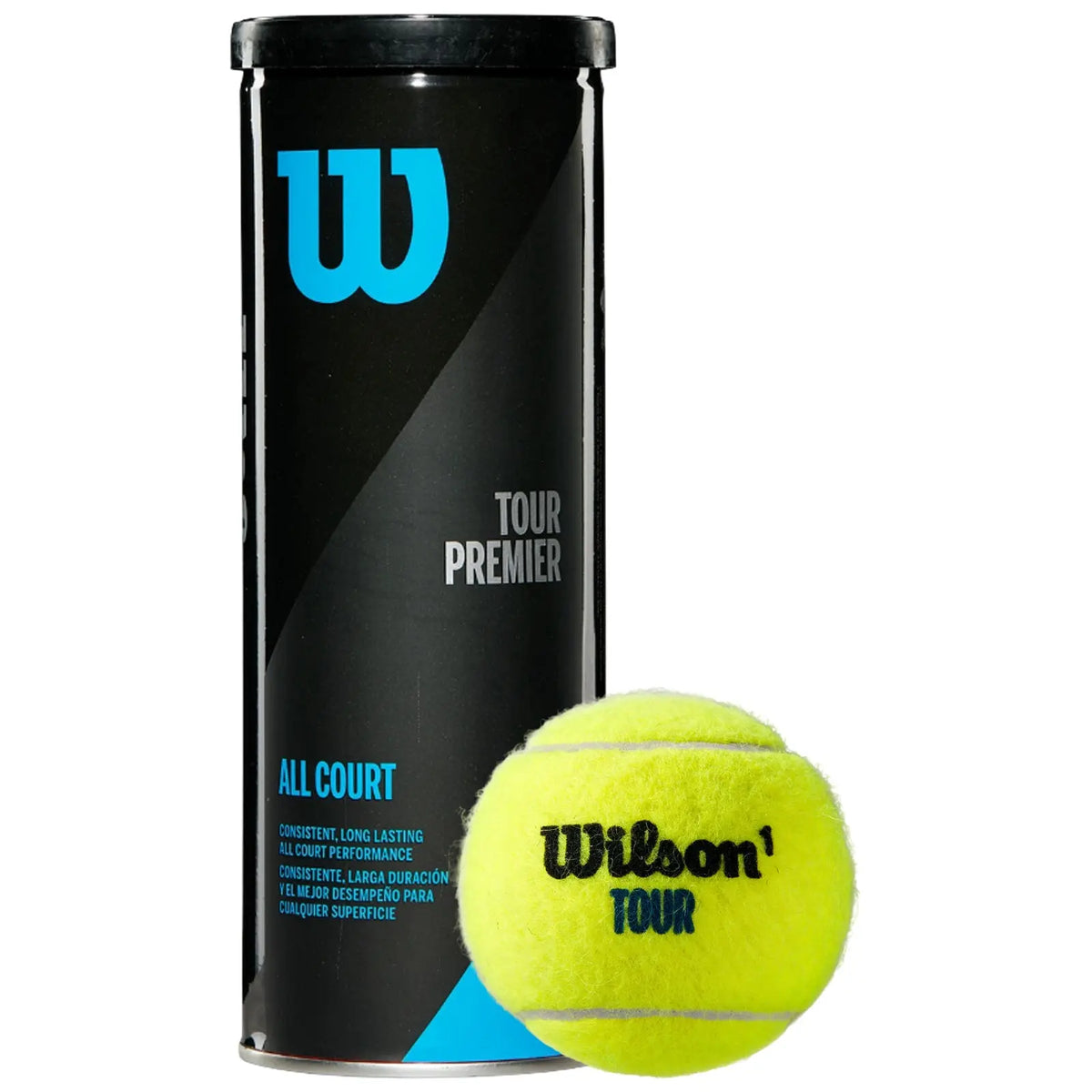 Wilson Tour Premier All Court Tennis Balls - 3 Ball / 1 Can
