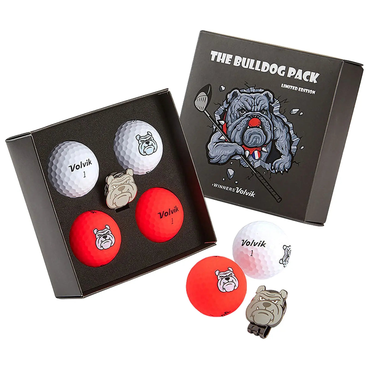 Volvik Bulldog Limited Edition Golf Ball Gift Set - Bulldog