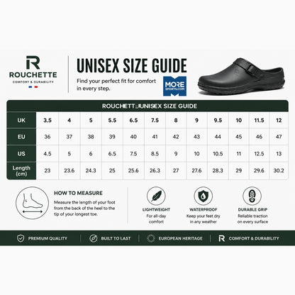 Rouchette Unisex Soft Ness Clogs Waterproof Garden Wellies
