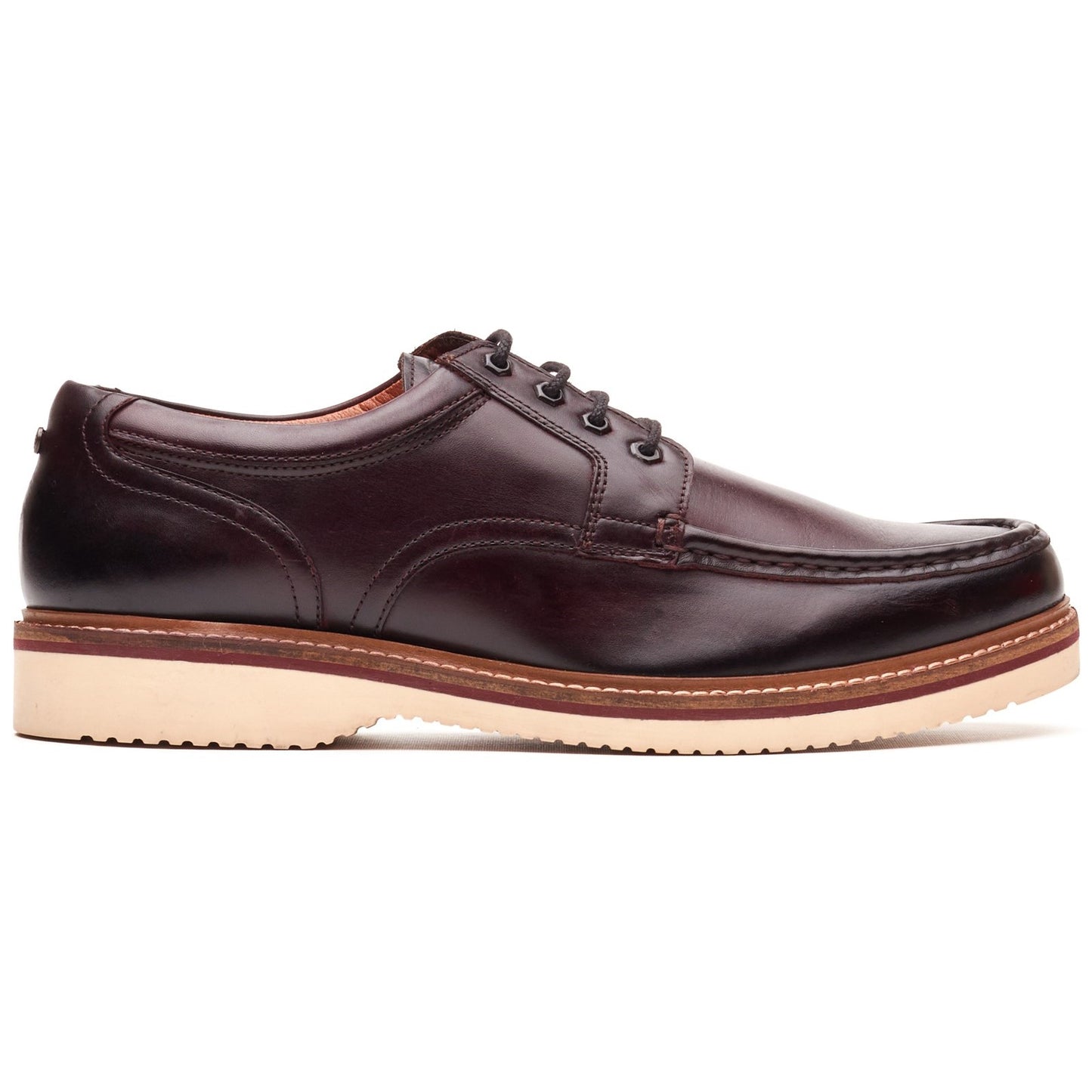 Base London Mens Langdon Leather Apron Toe Shoes