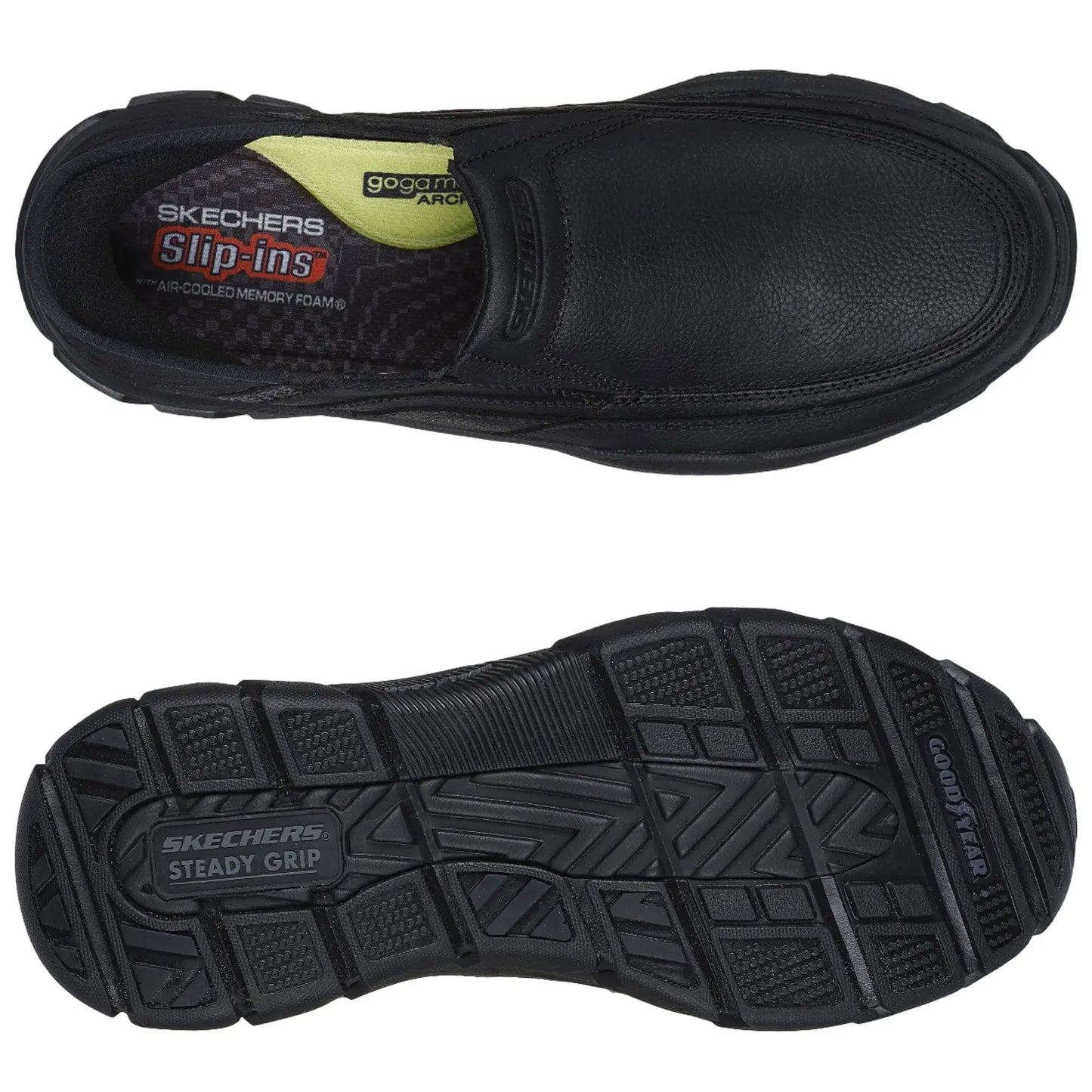 Skechers Mens Slip-ins Respected Elgin Leather Shoes