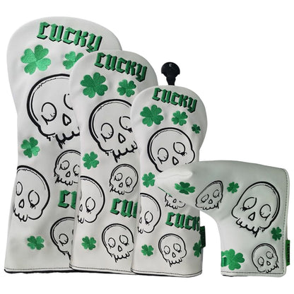 Legend Lucky Skull Headcovers - White