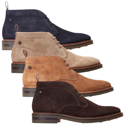 Base London Mens Knebworth Suede Chukka Boots