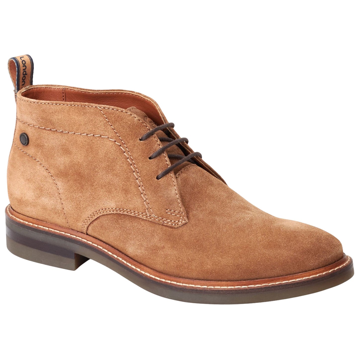 Base London Mens Knebworth Suede Chukka Boots