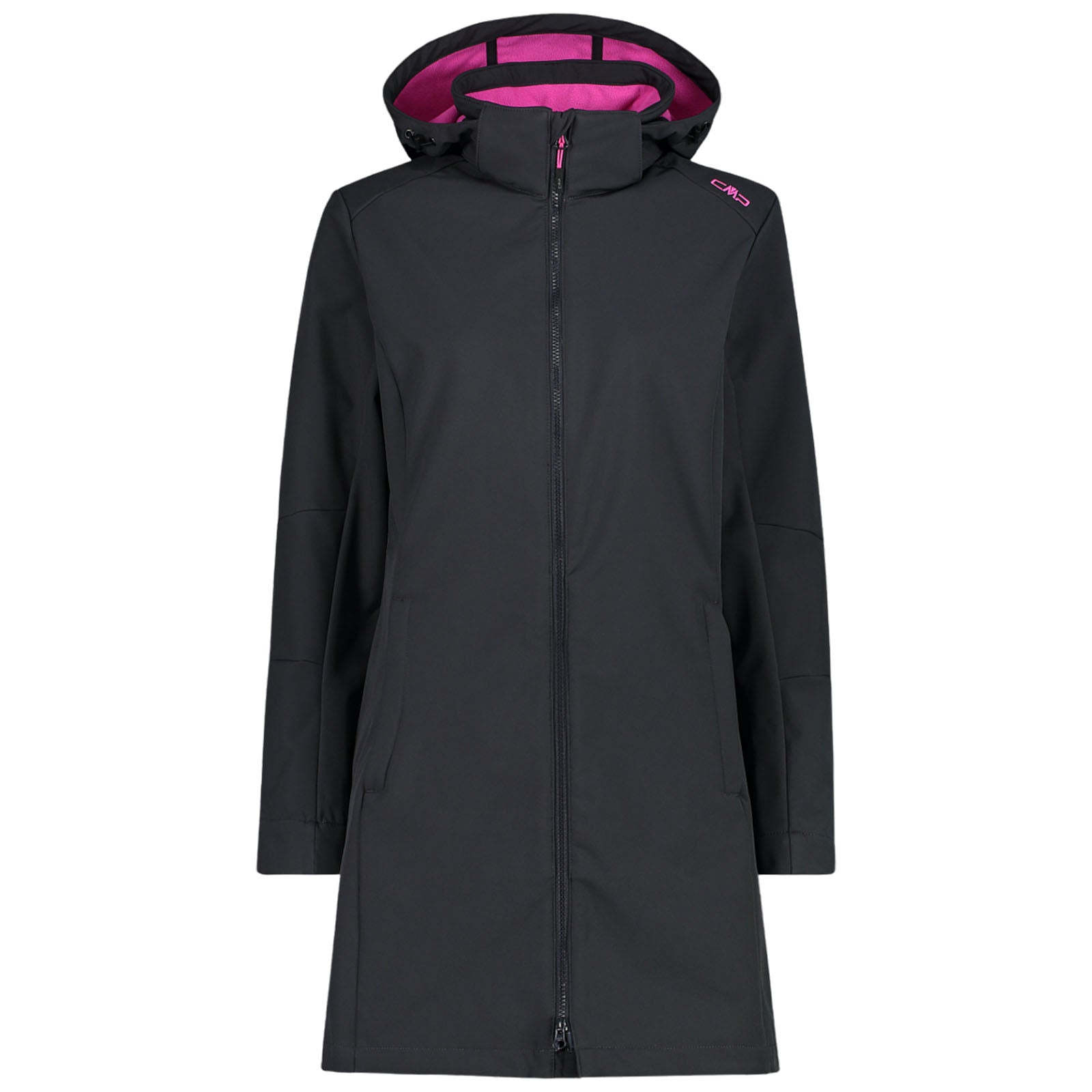 CMP Ladies Parka Zip Hood Longline Softshell Jacket
