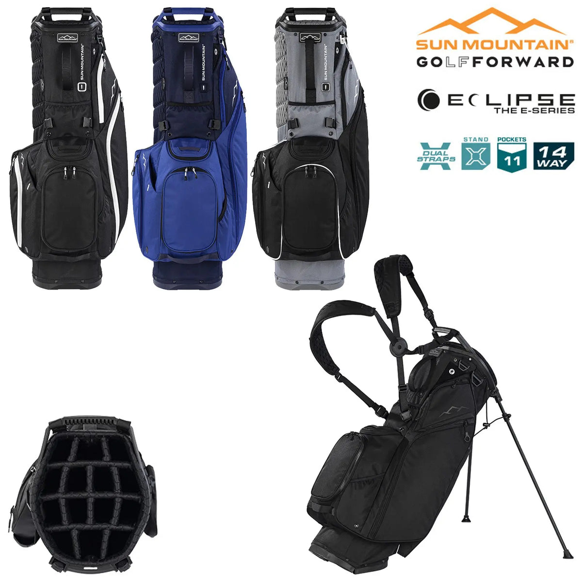 Sun Mountain Eclipse 3.5 14-Way Golf Stand Bag