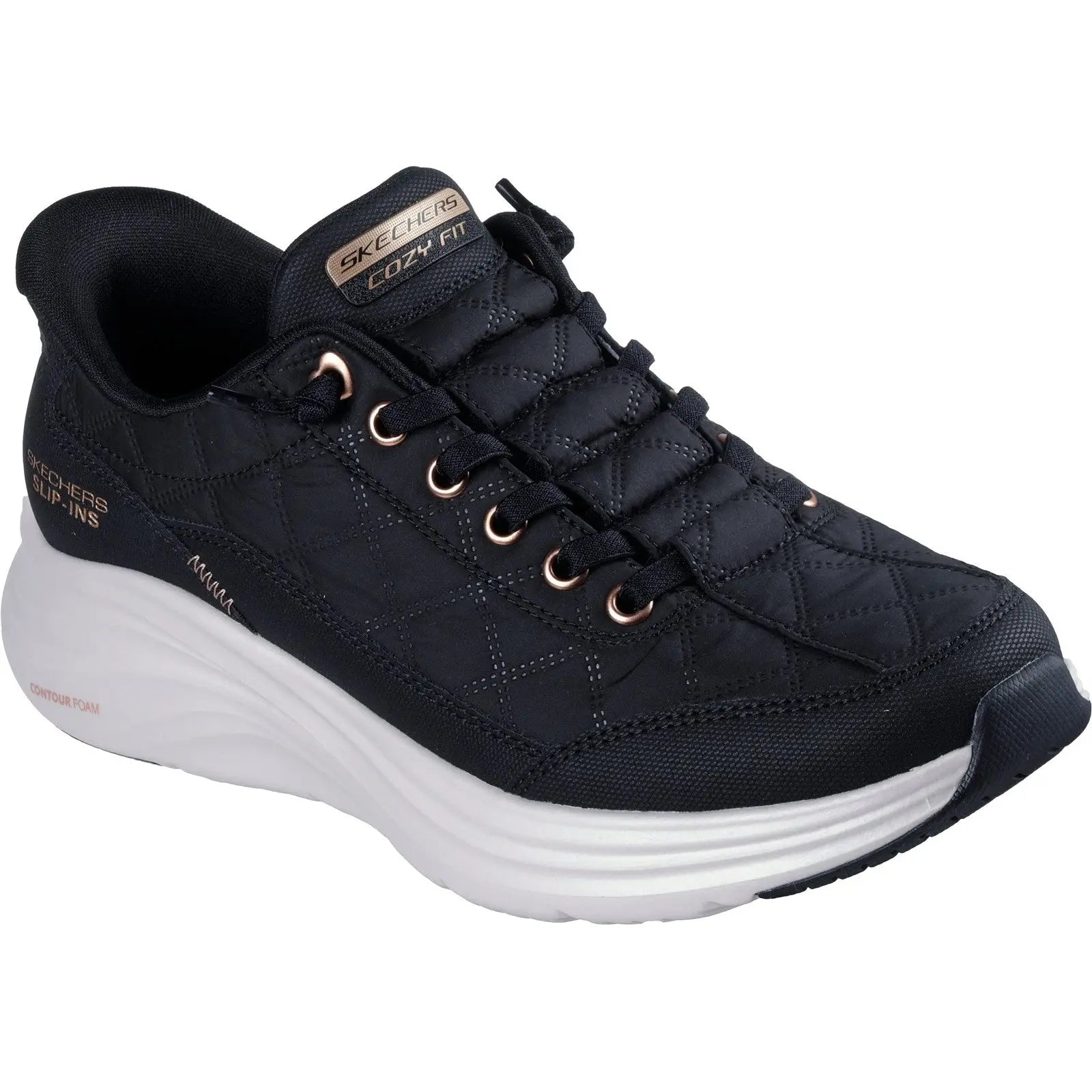 Skechers Ladies Slip-ins Contour Foam Golden Hour Trainers 150413
