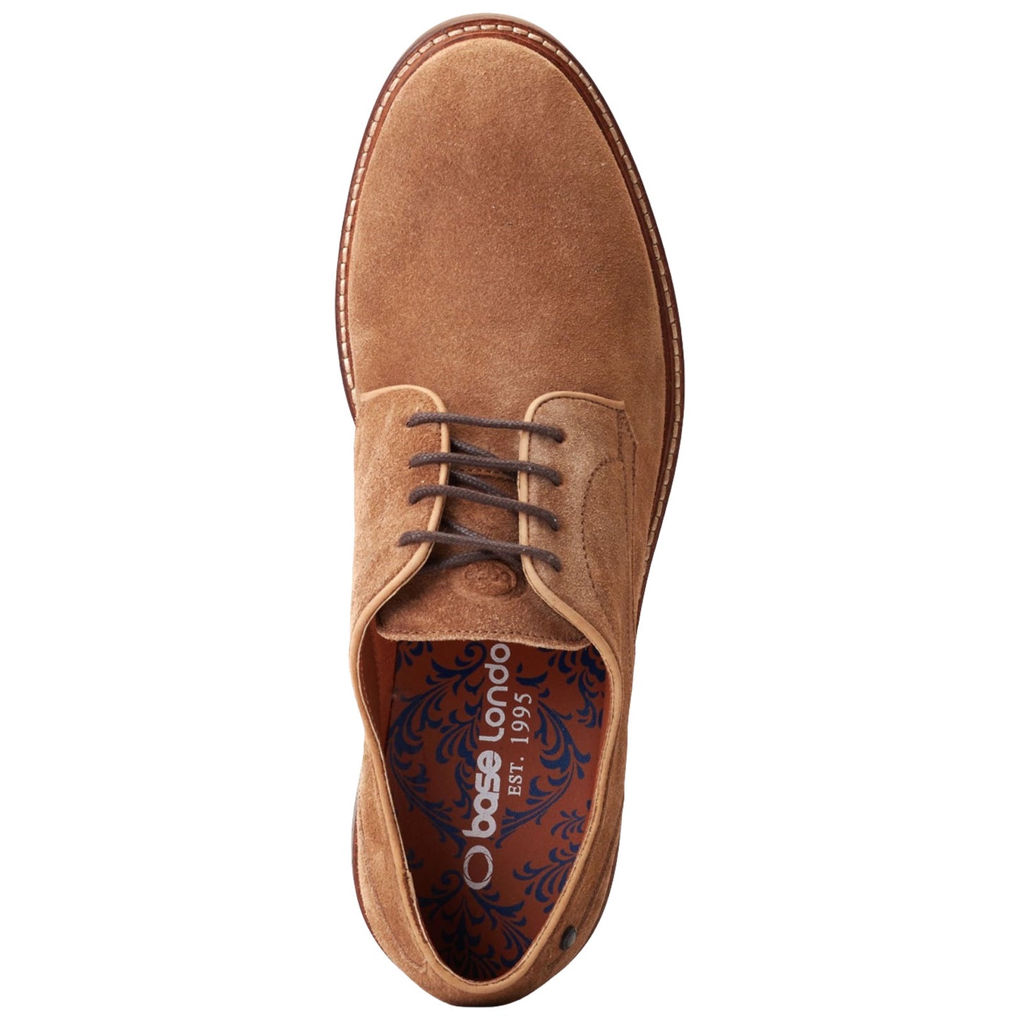 Base London Mens Mawley Suede Derby Shoes
