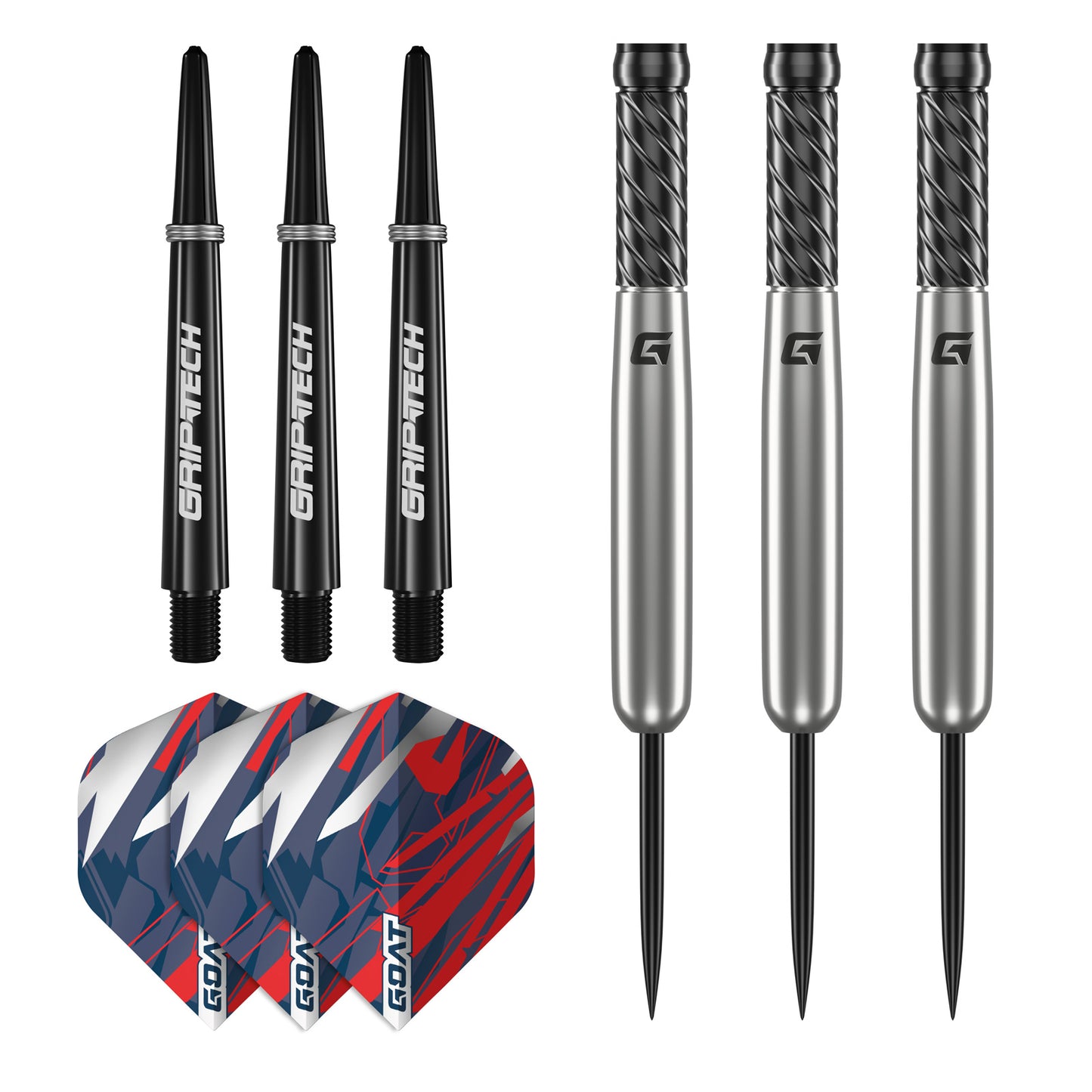 GOAT Homerun Steel Tip 90% Tungsten Darts Set