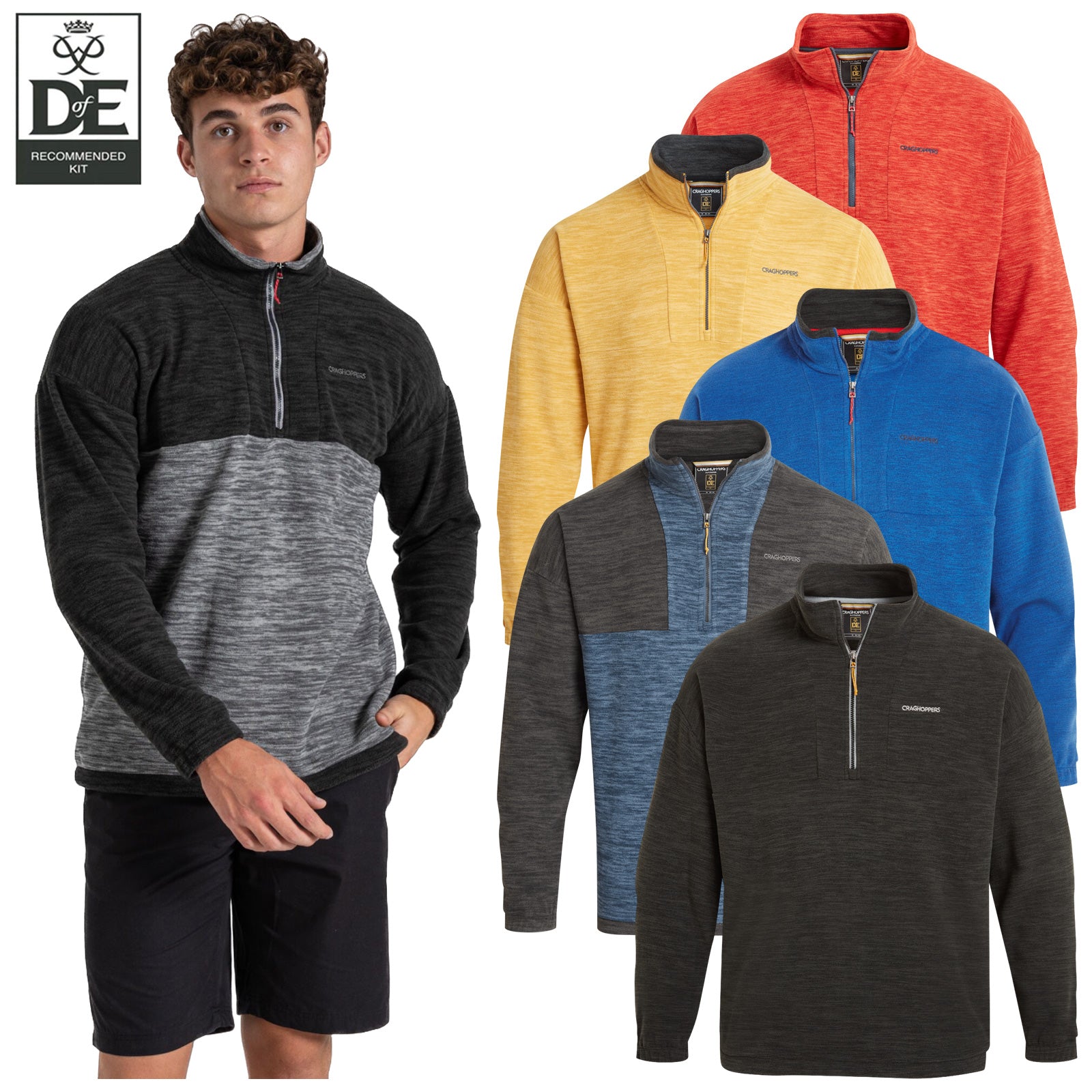 Craghoppers Mens Esk Half Zip CMA1389