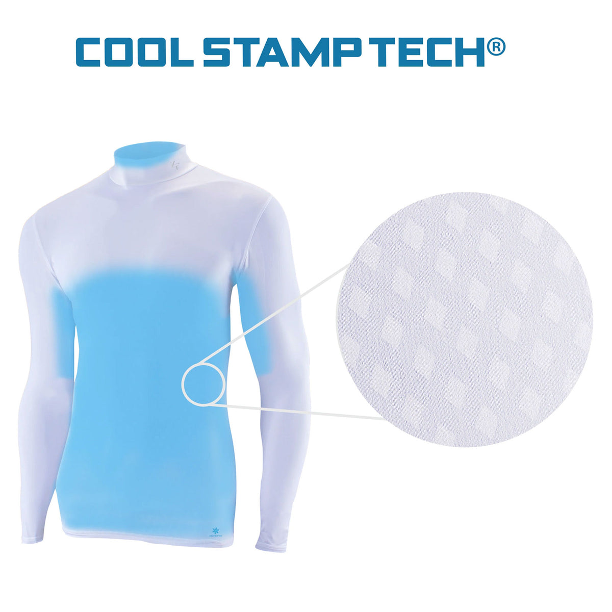 Zerofit Unisex IceSkin V-Neck Long Sleeve Base Layer Top
