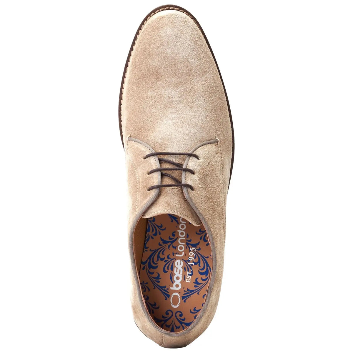 Base London Mens Bronte Suede Derby Shoes