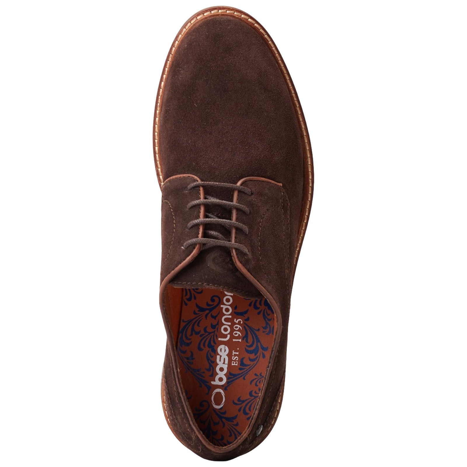 Base London Mens Mawley Suede Derby Shoes