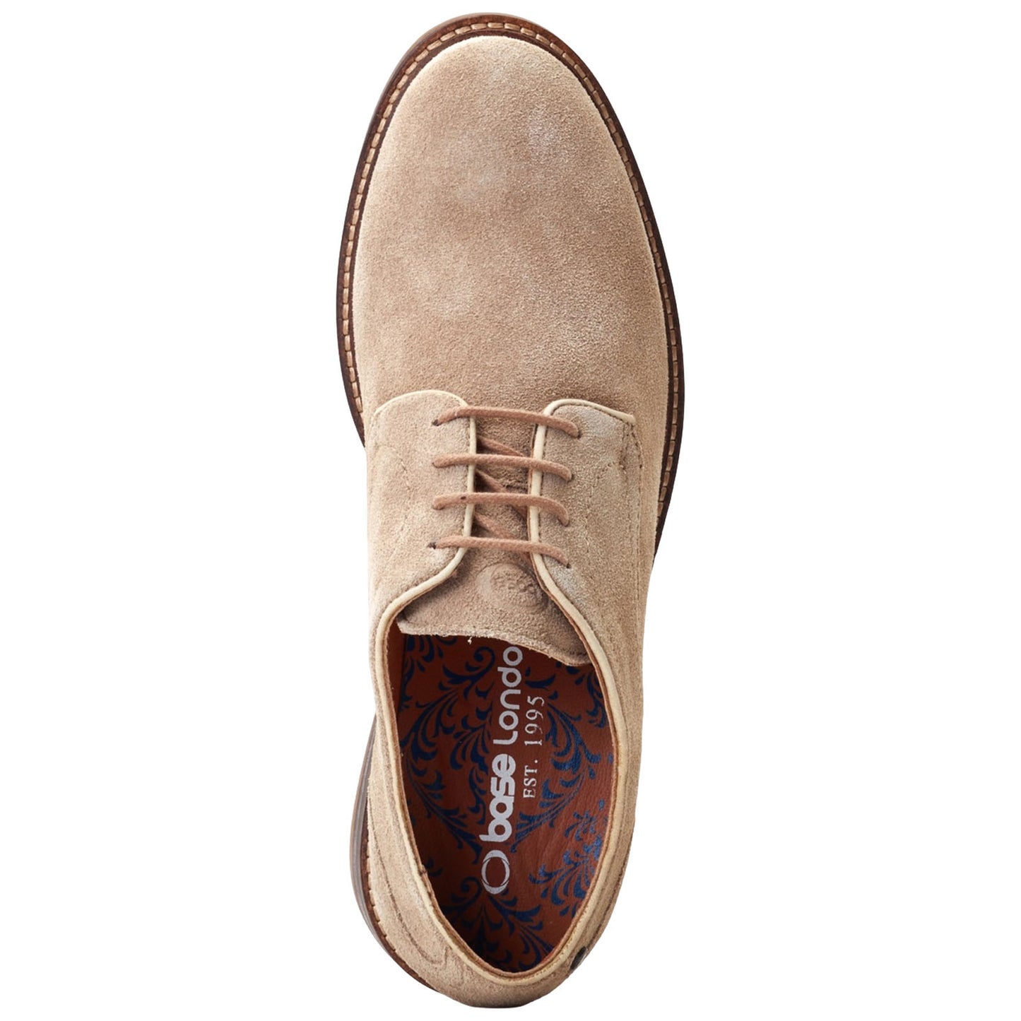 Base London Mens Mawley Suede Derby Shoes