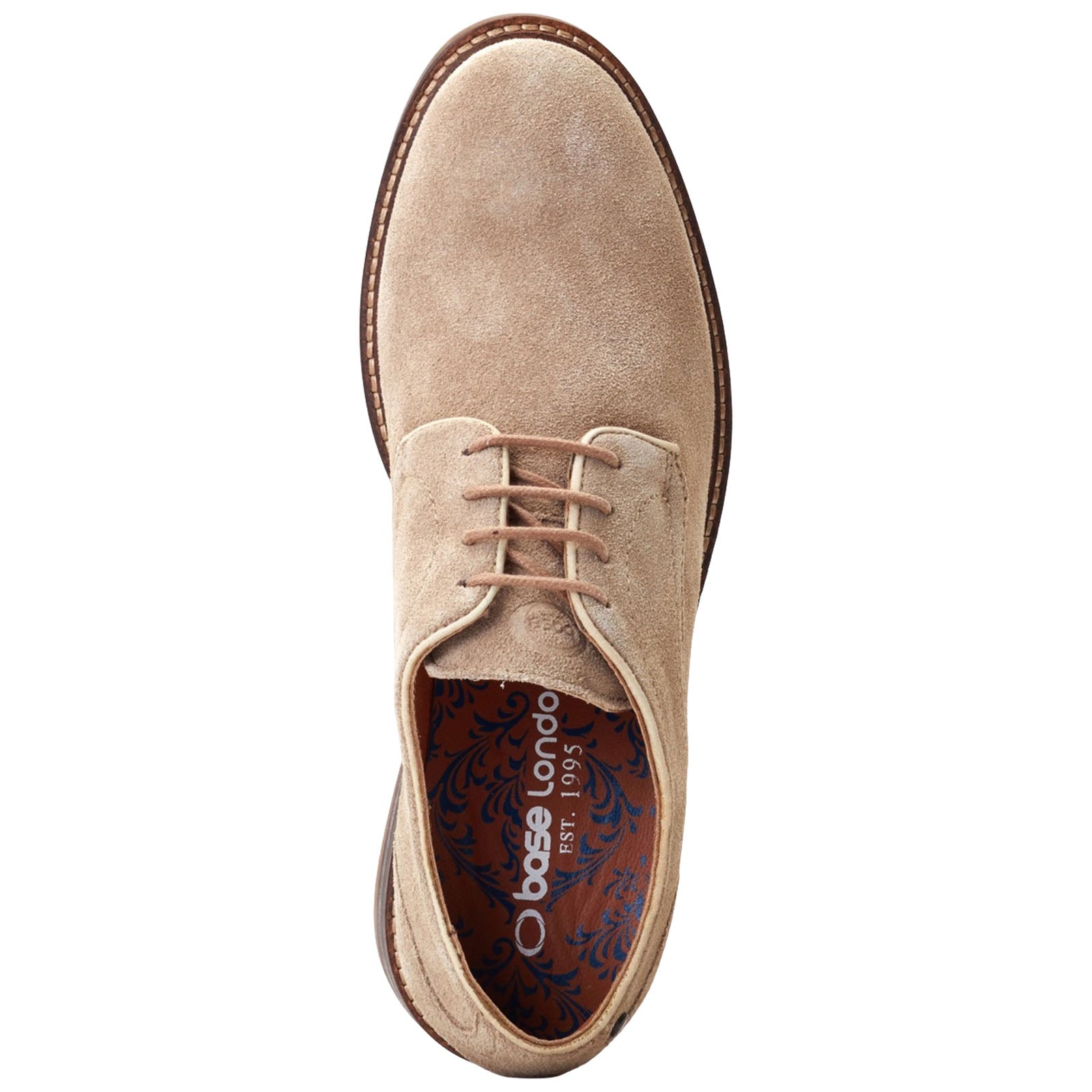 Base London Mens Mawley Suede Derby Shoes