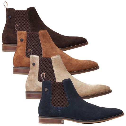 Base London Mens Virgil Suede Chelsea Boots