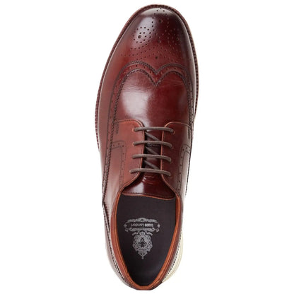 Base London Mens Flight Softy Brogue Shoes