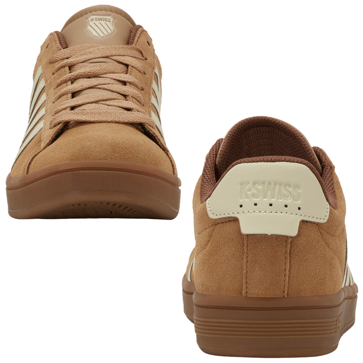 K-Swiss Mens Court Tiebreak II Suede Trainers