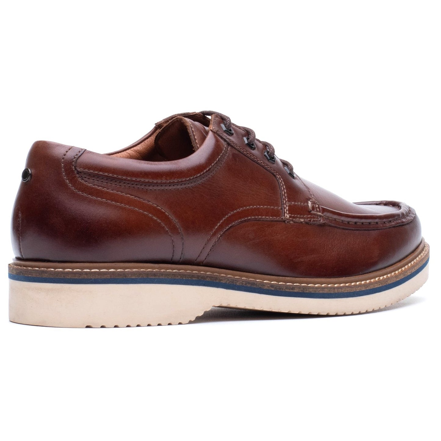Base London Mens Langdon Leather Apron Toe Shoes