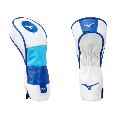 Two sports gloves are positioned next to each other with a white and blue color scheme. The gloves are designed for protection and support in athletic activities, highlighting a sleek modern style.
